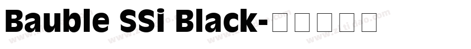 Bauble SSi Black字体转换